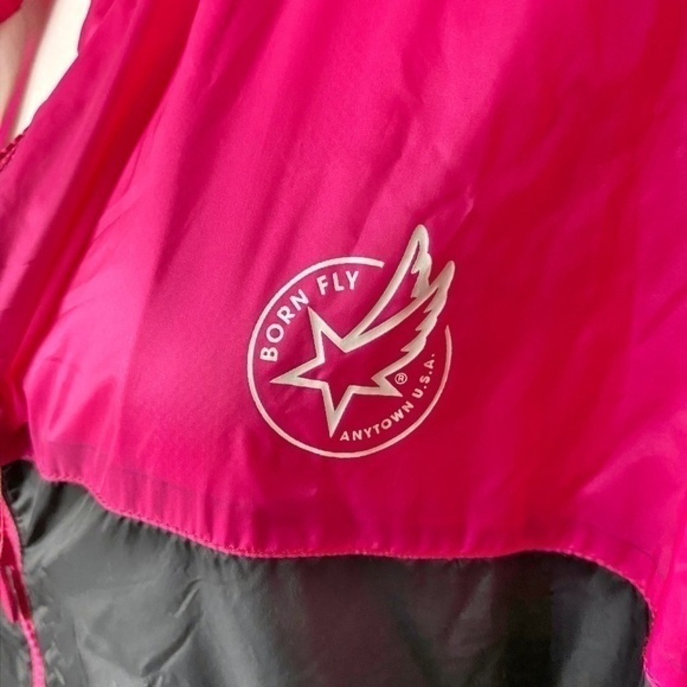 Born Fly Retro Pink, White, and Black‎ Colorway Windbreaker - Picture 4 of 11